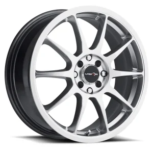 Vision Wheel Street Designs – 425 BANE – Silver – 15″x6.5″ 38mm – All weather Wheels – 425-5603HS38